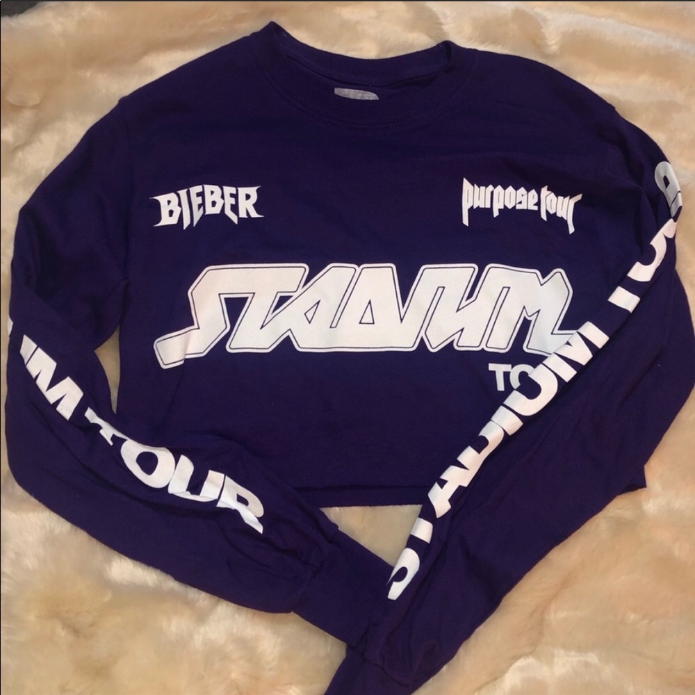 Justin Bieber Stadium Merch Crop Top 3 for $25